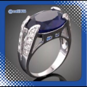 CLEARANCE New Sapphire Cocktail Ring