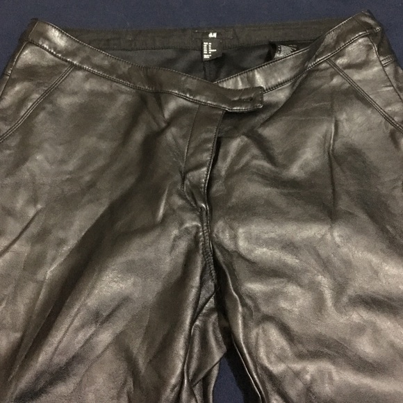 Faux leather pants