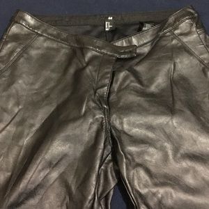Faux leather pants