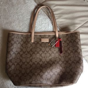 Large AUTHENTIC Coach Leather Tote