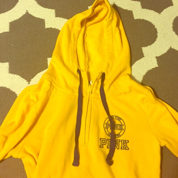 PINK quarter zip hoodie