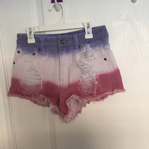 High waisted Fourth of July shorts