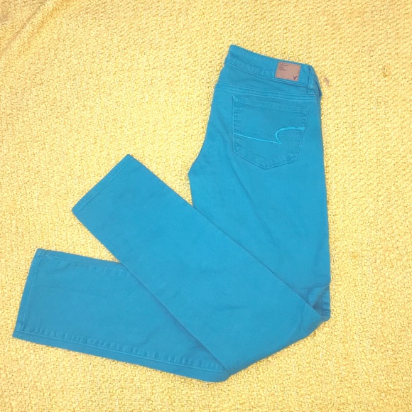 American Eagle "Skinny" jeans Teal - Picture 1 of 1