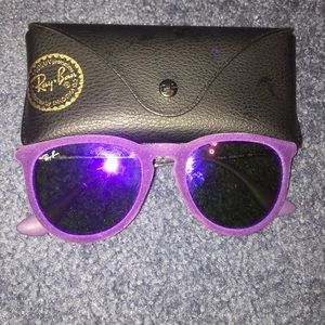 Ray ban Erika, purple velvet, purple lenses