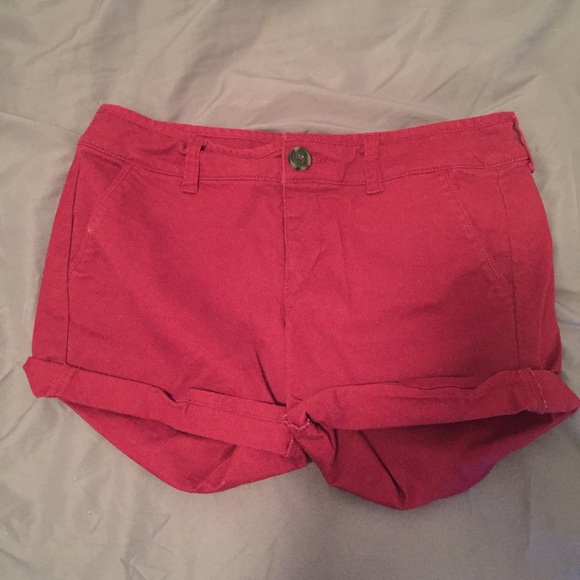Maroon/Burgundy American Eagle Shorts