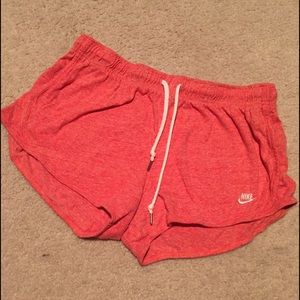 Coral cotton Nike Shorts