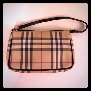 Authentic classic Burberry print small bag