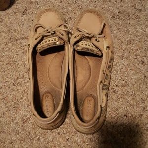 Sperry cheetah sequin top siders