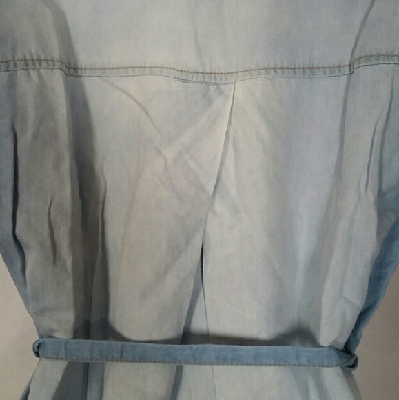 🔷SOLD🔷Chambray Shirt Dress - Picture 3 of 3