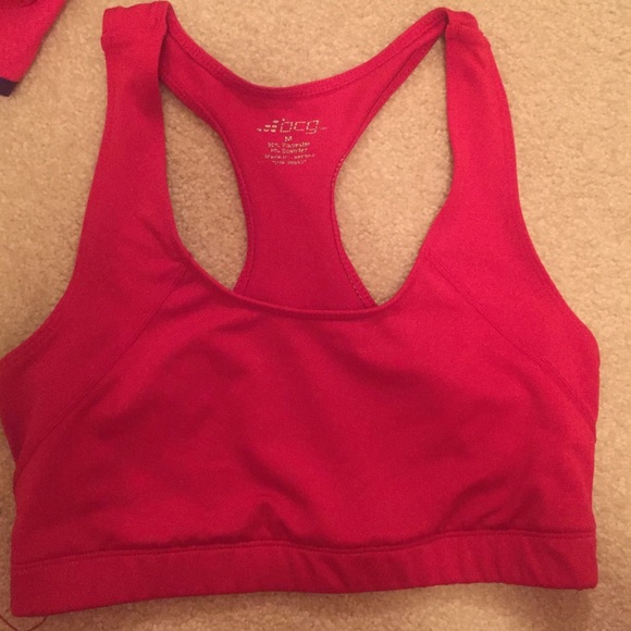 BCG red sports bra