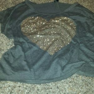 Just a normal short sleeve shirt with a cute heart