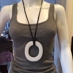 Hermes leather necklace