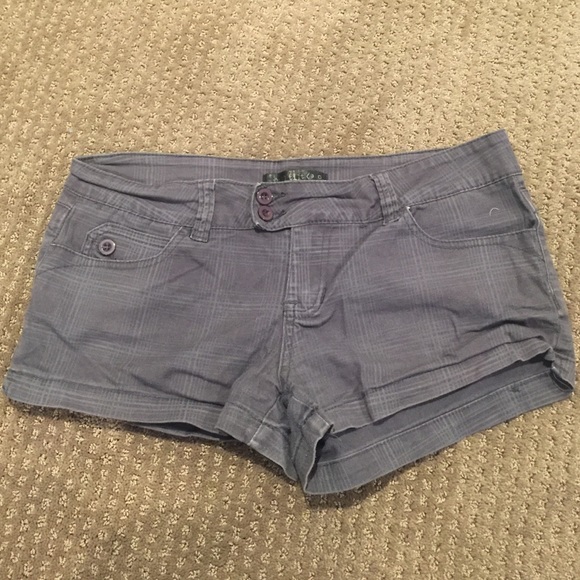Gray Plaid Shorts