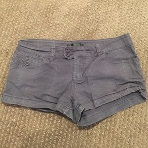 Gray Plaid Shorts