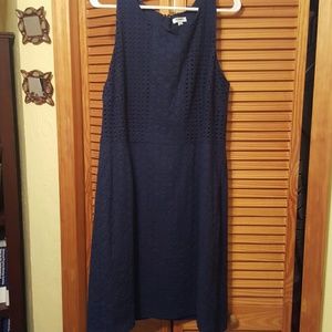 Eyeley dark blue sheath dress