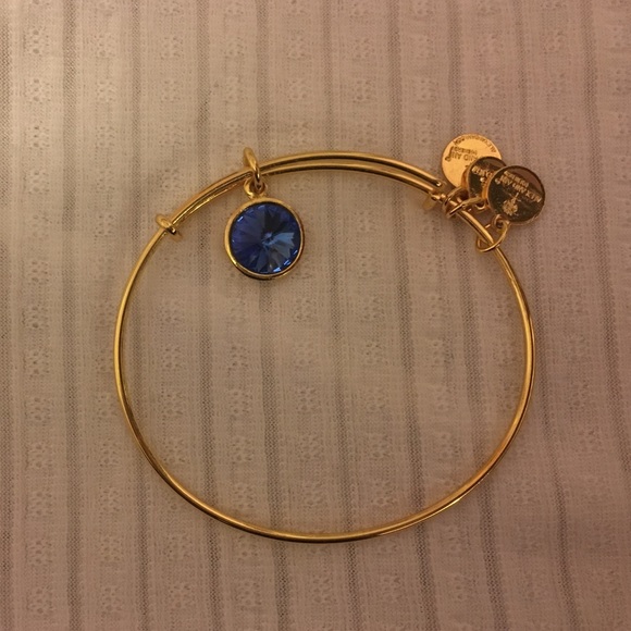 Alex and Ani Jewelry - Alex&Ani sapphire stone bangle