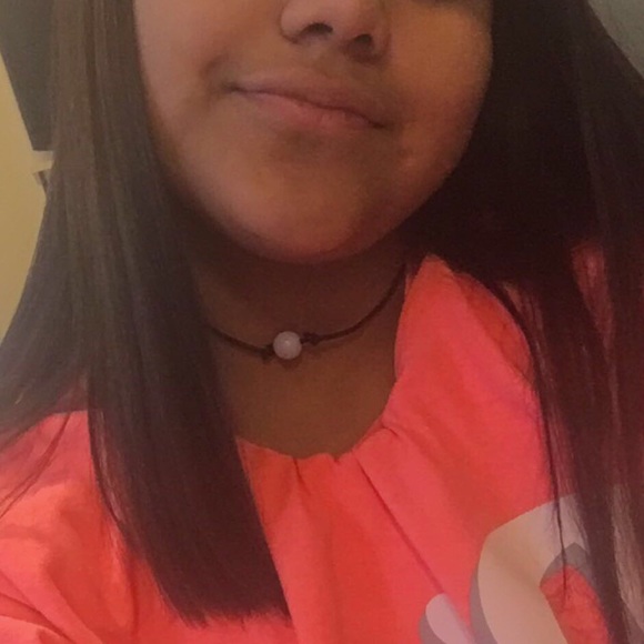 Leather pearl chocker - Picture 4 of 6