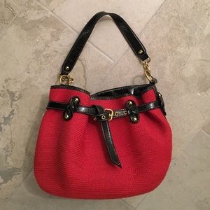 Paper straw shoulder bag