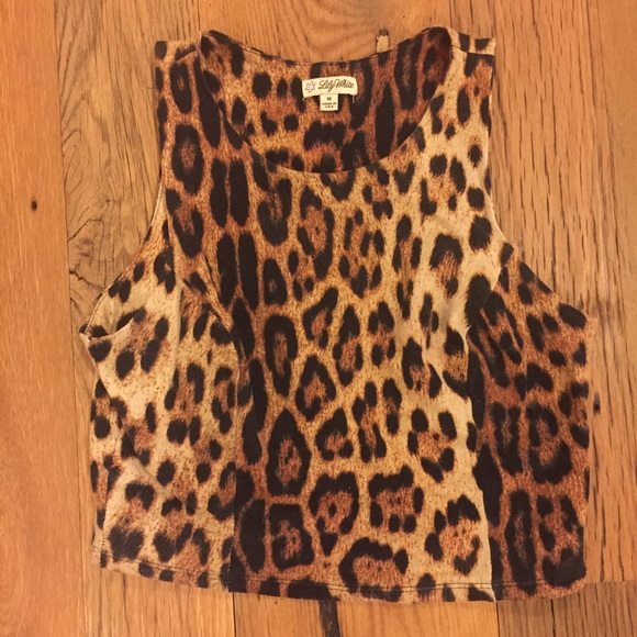 Lily White leopard print crop top!