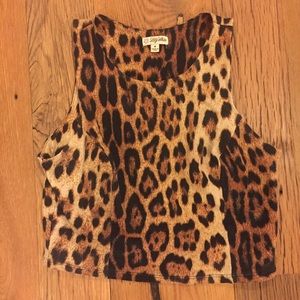 Lily White leopard print crop top!