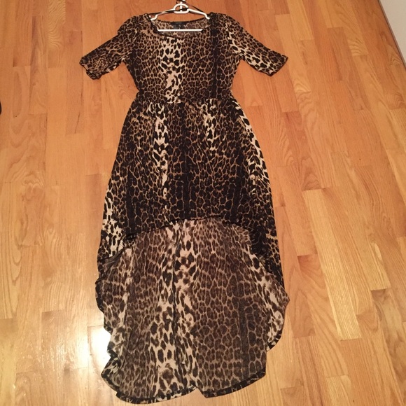 Leopard Forever 21 high low dress - Picture 1 of 1