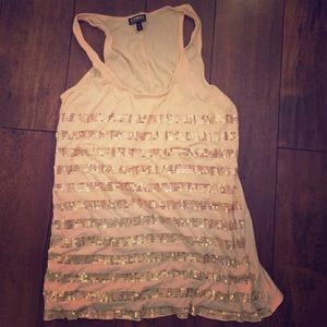 Express sequin top