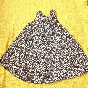 Animal print swing dress