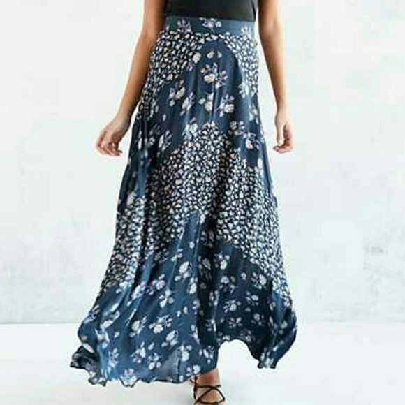 Urban outfitters KB mitered maxi skirt NEW