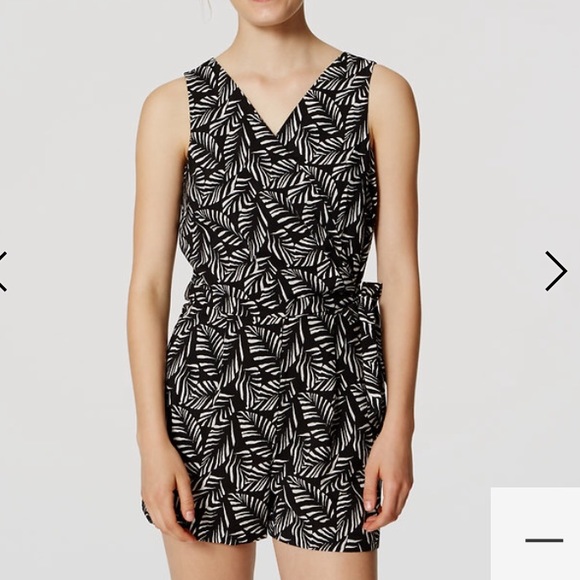 Loft palm tree romper.
