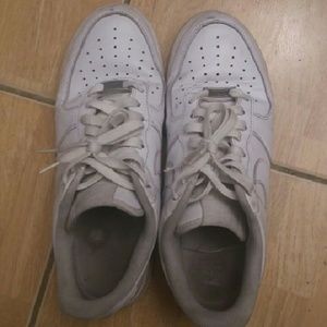 Nike white Air forces