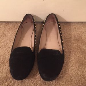 Zara Women's pony hair studded flata