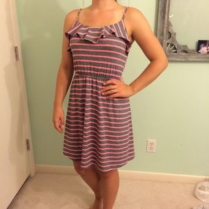 Pink striped dress