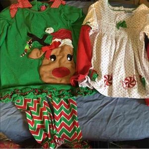 🎄 2t girls toddler Christmas pajamas & shirt🎄