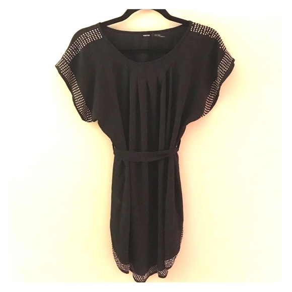 Black lightly embellished dress