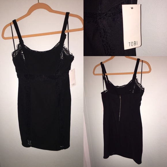 Tobi Black Lace Dress