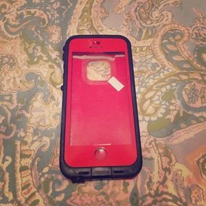 Red Lifeproof for iPhone 5/5s
