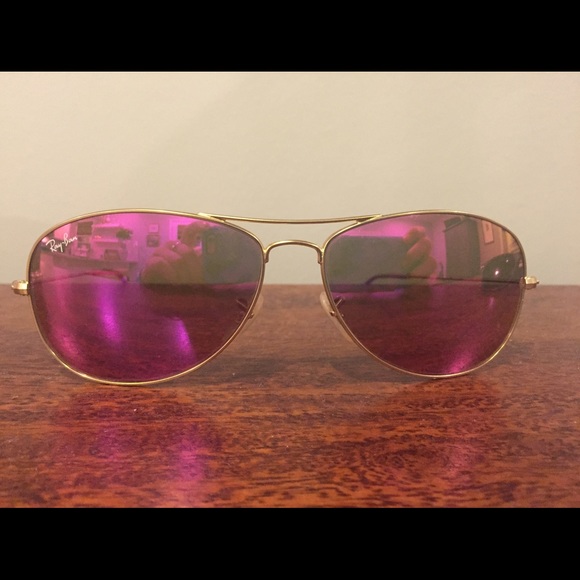 Ray Ban Cockpit Aviator- magenta lenses