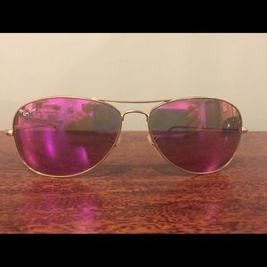 Ray Ban Cockpit Aviator- magenta lenses