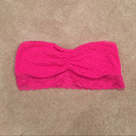 Hot pink Aerie strapless bralette