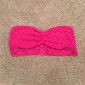 Hot pink Aerie strapless bralette