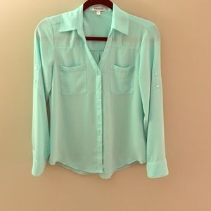 Express Button up Blouse NWOT
