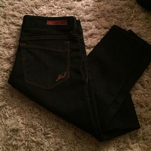 Express dark wash denim jeggings