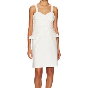 Oscar de la Renta white sweetheart dress