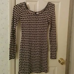 Super trendy black and white bunny dress