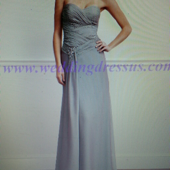 Silver Evening Dress - Picture 3 of 3