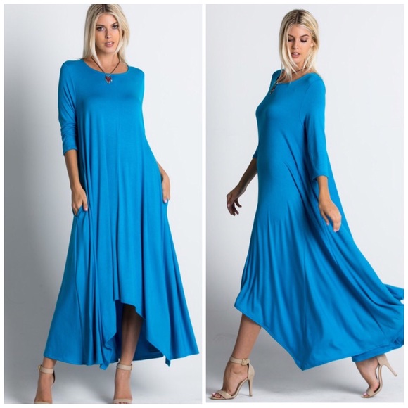 New Arrival 3/4 Sleeve Chic Maxi Dress - Picture 3 of 4
