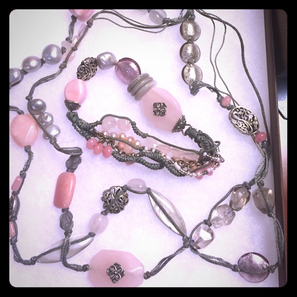 Silpada Long Necklace & Bracelet