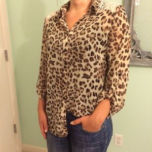 Leopard Print Blouse
