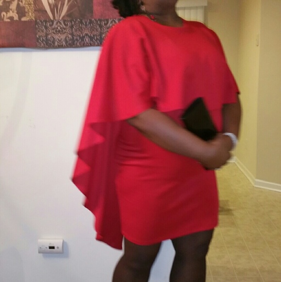 Cape style dinner dress