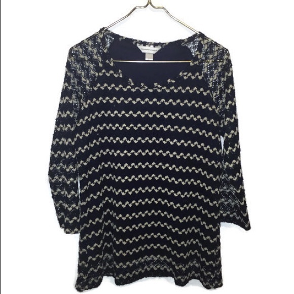 Christopher & Banks Knit Quarter Sleeve Top